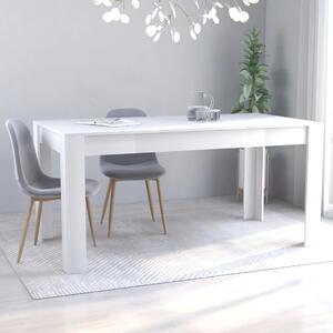Tavolo da Pranzo Bianco 160x80x76 cm in Truciolato