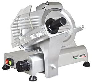 Beper Affettatrice Elettrica Professionale Potenza 132 W Lama 19,5 cm colore Alluminio - 90.402