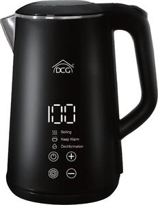 DCG Bollitore Elettrico Capacit 1,6 Litri Potenza 1500W con Spegnimento Automatico e Temperatura Regolabile colore Nero - WK6451D