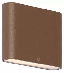 Lampada da parete per esterni moderna marrone ruggine 11,5 cm incl. LED IP65 - Batt