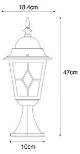 Lanterna da esterno vintage oro antico 45 cm - Antigua