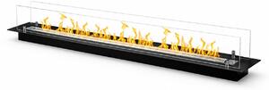 Divina Fire Bruciatore per Camino a Bioetanolo da Incasso con Vetri Biocamino da 120 cm - DF1200V