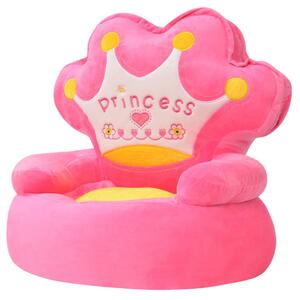 Poltrona Imbottita per Bambini Principessa Rosa
