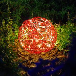 Sfera di design LED 3D Galax Fun, Ø 30 cm, rosso
