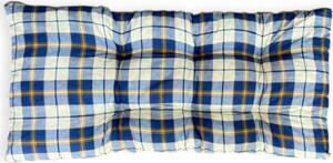 DecHome Cuscino Poltrona Relax in Cotone e Legno cm 56x16x110 h Colore Blu - HF807067-BLU