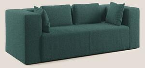 Nettuno divano moderno componibile in morbido tessuto bouclè T07