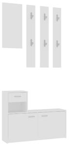 Set Mobile da Ingresso Bianco 100x25x76,5 cm Legno Multistrato