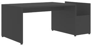 Tavolino da Salotto Nero 90x45x35 cm in Legno Multistrato