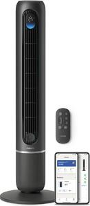Philips Ventilatore a Colonna Torre senza Pale 12 Velocit Oscillante con Timer e Telecomando colore Nero - CX7550/01 Smart Serie 7000