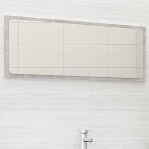 Specchio da Bagno Grigio Cemento 100x1,5x37 cm in Truciolato