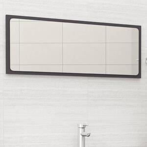 Specchio da Bagno Grigio 100x1,5x37 cm in Legno Multistrato