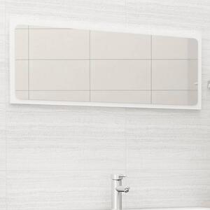 Specchio da Bagno Bianco 100x1,5x37 cm in Legno Multistrato