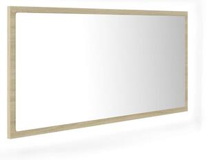 Specchio da Bagno LED Rovere Sonoma 90x8,5x37 cm in Acrilico