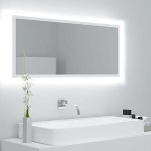 Specchio da Bagno con LED Bianco 100x8,5x37 cm in Truciolato