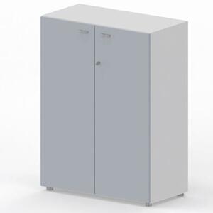 Libreria media con ante battenti ARTEXPORT WORK 90x46x123H cm struttur