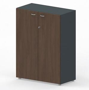 Libreria media c/ante battenti ARTEXPORT WORK 90x46x123H cm strutt ant