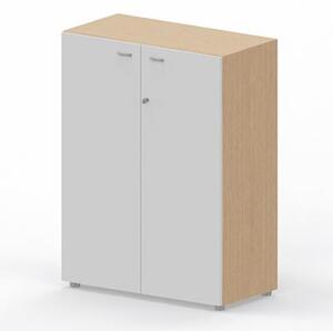 Libreria media c/ante battenti ARTEXPORT WORK 90x46x123H cm struttura