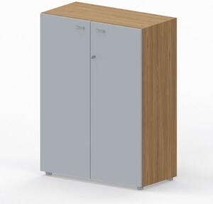 Libreria media con ante battenti ARTEXPORT WORK 90x46x123H cm struttur