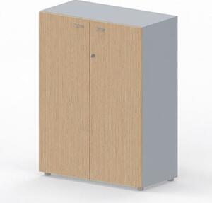 Libreria media con ante battenti ARTEXPORT WORK 90x46x123H cm struttur