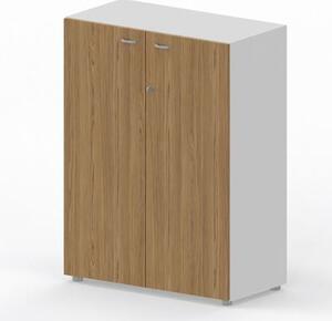Libreria media con ante battenti ARTEXPORT WORK 90x46x123H cm struttur