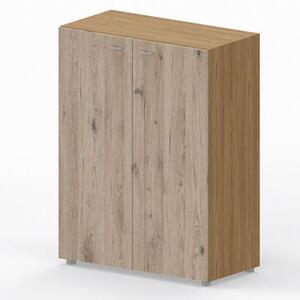 Libreria media con ante battenti ARTEXPORT WORK 90x46x123H cm struttur