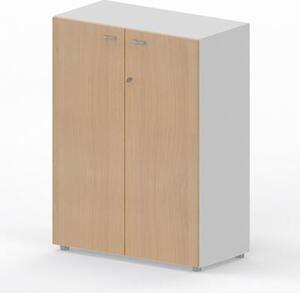 Libreria media con ante battenti ARTEXPORT WORK 90x46x123H cm struttur