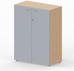 Libreria media c/ante battenti ARTEXPORT WORK 90x46x123H cm struttura