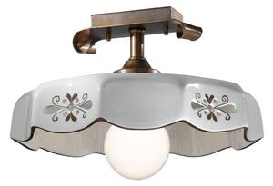 Cremasco Plafoniera Marostica stile rustico, marrone