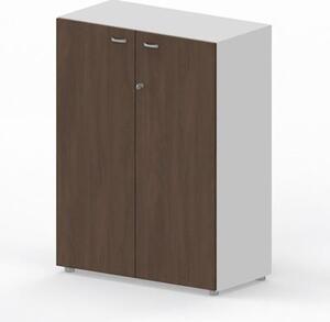 Libreria media c/ante battenti ARTEXPORT WORK 90x46x123H cm struttura