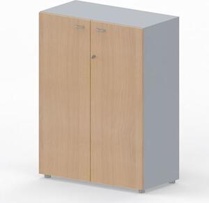 Libreria media con ante battenti ARTEXPORT WORK 90x46x123H cm struttur