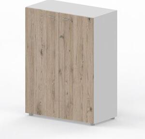 Libreria media con ante battenti ARTEXPORT WORK 90x46x123H cm struttur