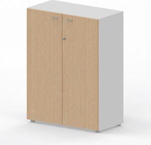 Libreria media con ante battenti ARTEXPORT WORK 90x46x123H cm struttur