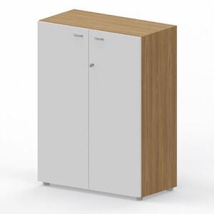 Libreria media con ante battenti ARTEXPORT WORK 90x46x123H cm struttur