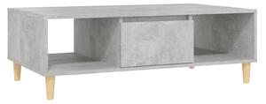Tavolino Salotto Grigio Cemento 103,5x60x35cm Legno Multistrato