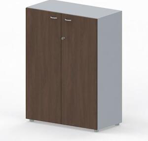 Libreria media c/ante battenti ARTEXPORT WORK 90x46x123H cm struttura