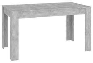 Tavolo da Pranzo Grigio Cemento 140x74,5x76cm Legno Multistrato
