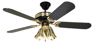 CasaFan Ventilatore da soffitto Black Magic con luce