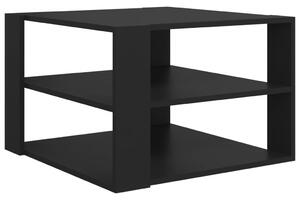 Tavolino da Salotto Nero 60x60x40 cm in Legno Multistrato