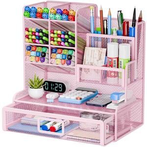 Organizzatore da scrivania con 12 scomparti e cassetti – multifunzionale, ideale per la casa e l'ufficio