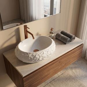 Lavabo da appoggio Rea Mika Light Grey