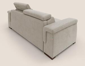 Giunone divano letto con materasso alto 18 cm e poggiatesta reclinabil