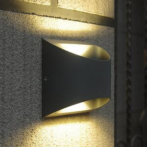 Applique da esterni LED Dodd semisferica alluminio