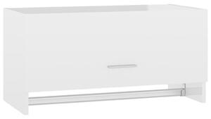 Armadio Bianco Lucido 70x32,5x35 cm in Legno Multistrato