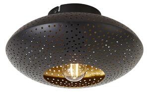 Plafoniera orientale nera con oro 25 cm - Radiance