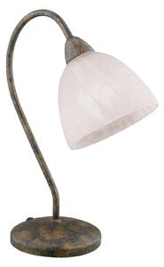 Elegante lampada da tavolo Dionis marrone rossicc