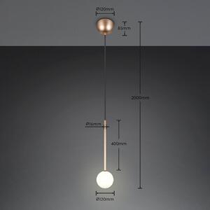 Trio Lighting Lampada a sospensione Firano, Ottone / Oro, Soggiorno / Sala da pranzo, Metallo, Moderno, Lampada a sospensione