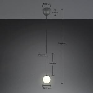 Trio Lighting Lampada a sospensione Firano, Nero, Soggiorno / Sala da pranzo, Metallo, Moderno, Lampada a sospensione