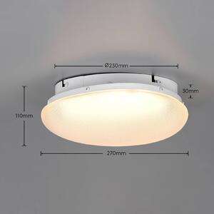 Trio Lighting Plafoniera soffitto Ozera, dimmerabile, Bianco / Opale, Soggiorno / Sala da pranzo, Plastica, Moderno, Plafoniera