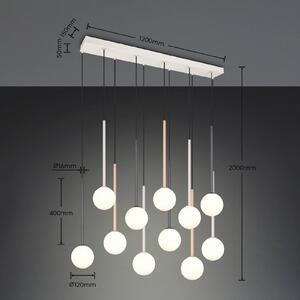 Trio Lighting Lampada a sospensione Firano, Multicolore, Soggiorno / Sala da pranzo, Metallo, Moderno, Lampada a sospensione