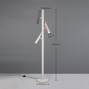 Trio Lighting Lampada da terra Terloa, Multicolore, Soggiorno / Sala da pranzo, Metallo, Moderno, Lampada da terra